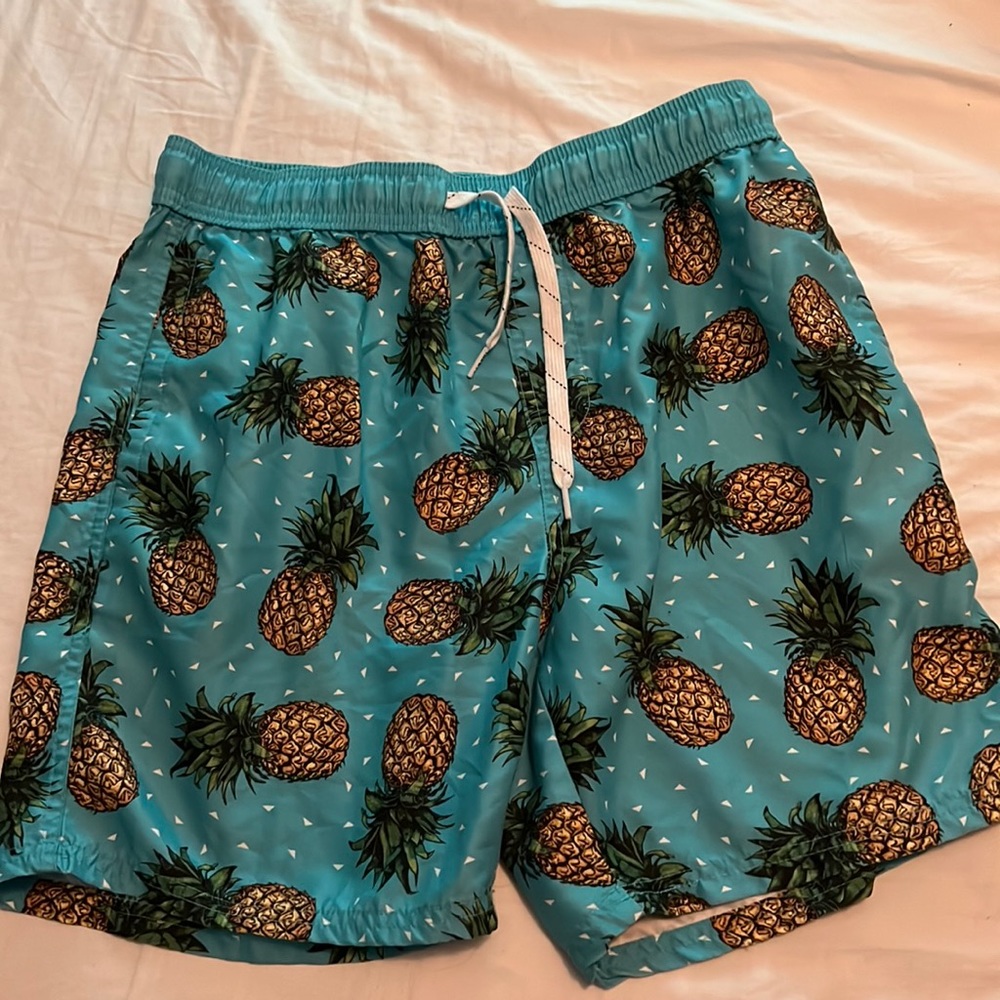 Pineapple swim trunks